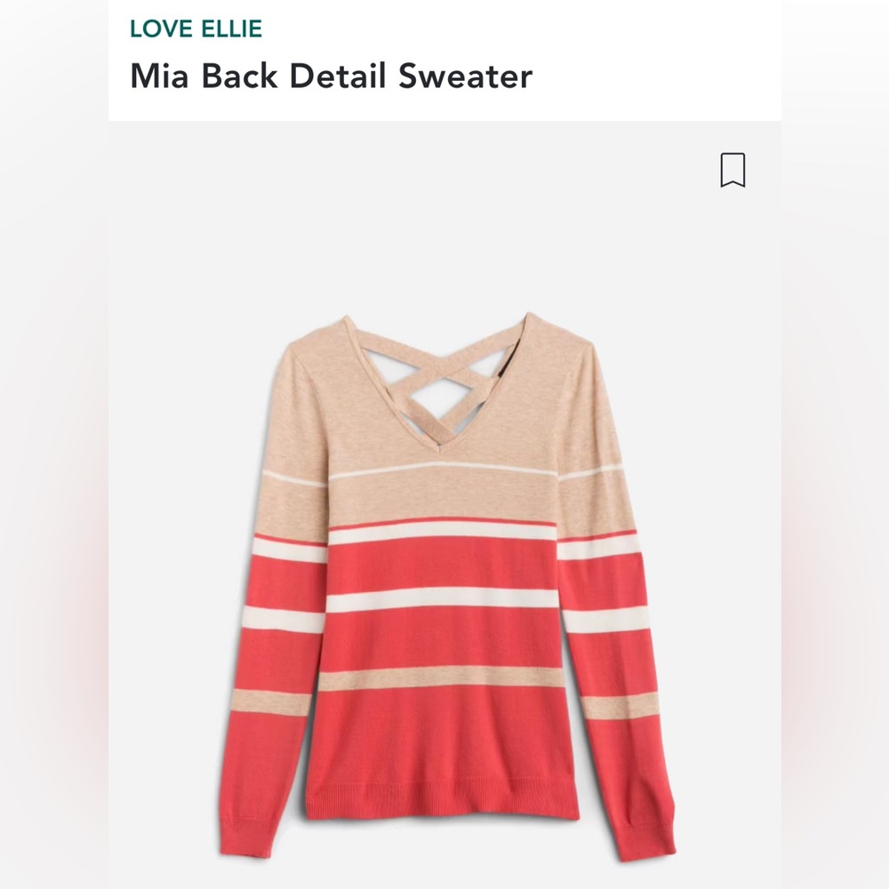 Love Ellie Mia Back Detail Sweater